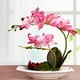 thumbnail image 5 of Bewildely Orquídeas artificiales plantas de flores falsas hermosa imitación vívida para boda hogar balcón arreglo adornos Decoración Rosa, 5 of 6