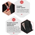 thumbnail image 4 of Sonducket Bolsa de almuerzo aislada hombro ajustable cerveza vino de doble capa a prueba de fugas multicompartimento contenedor de alimentos Picnic Kits de desorden para acampar Sonducket OD028461-00, 4 of 6