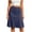 *Navy, variant on ClodeEU Women's High Waist Satin Midi A Line Skirt,Elegant Casual Summer Flowy Swing Skirt Black,Women's Plus L