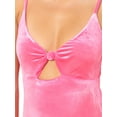 thumbnail image 4 of No Boundaries Juniors Knot Front Solid One Piece Swimsuit, 4 of 4