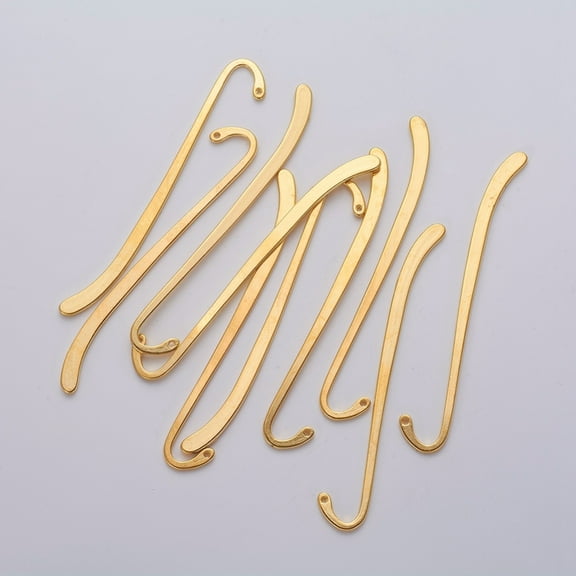 Tibetan Style Alloy Bookmarks Golden Cadmium Free & Lead Free 85x13.5mm Hole: 1.5mm