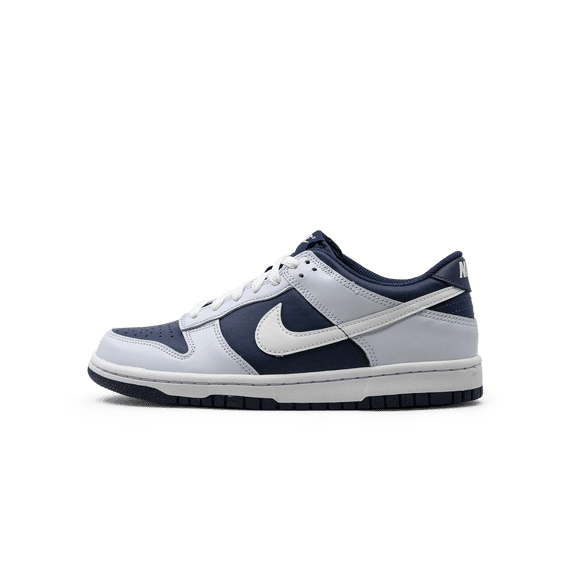 NIKE GRADE SCHOOL Dunk Low "Football Grey / Midnight Navy" FB9109 002 FB9109 002 from Stadium Goods