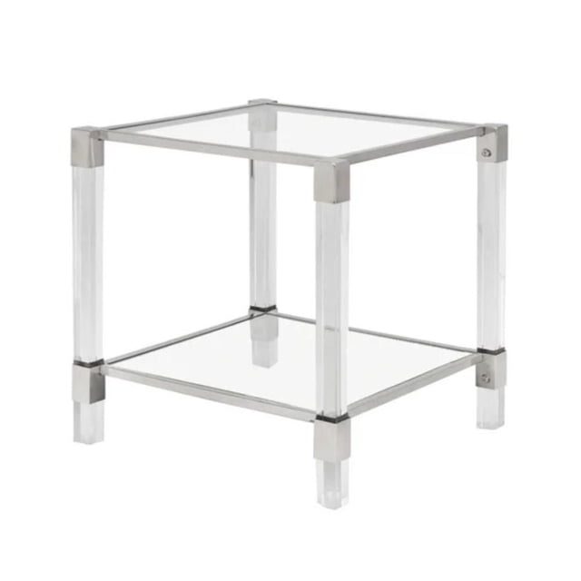 Benu Side Table in Silver