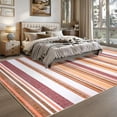 thumbnail image 3 of Jamfeel Area Rugs for Living Room Classic Abstract Striped Low Pile Floor Carpet Non Slip Washable Rugs Home Decor 5'x8' Red, 3 of 7
