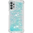 thumbnail image 2 of Compatible with Samsung Galaxy A32 5G Case Glitter Liquid Cute Clear Phone Case Floating Quicksand Shockproof Protective Bumper Silicone TPU Case for Samsung Galaxy A32 5G Star Blue YB, 2 of 12