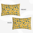 thumbnail image 2 of Lsque Shark Print Pattern Pillow Case – Soft & Cozy Throw Pillow Cover, Hypoallergenic Cushion Case for Sleeping Women with Envelope Closure-20"x30", 2 of 6