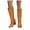 Orange, variant on Mid Calf Cowboy Boots for Women Metallic Western Knee High Boot Glitter Pull on Cowgirl Tall Boots