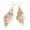 Golden, variant on 1 Pair Lady Earrings Leaf Shape Long Exquisite Creative Drop Earrings for Prom