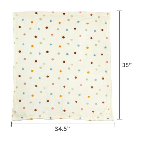 Parent's Choice Neutral Plush Dot Blanket