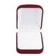 thumbnail image 1 of Caja de presentación de joyería con flocado cuadrado de diseño Simple, Clip de manga para pendientes, soporte portátil, estuche organizador Almacenamiento y organización del hogar rojo oscuro blanco Injueey HA075265-04, 1 of 6