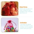 thumbnail image 3 of Homoyoyo Pochette 100 Pcs en Organza Rouge Foncé pour et Cadeaux de Pâques, 3 of 7