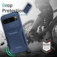 thumbnail image 6 of ELEHOLD Case for Google Pixel 9/9pro, Shockproof Anti-Scratch Protective Phone Case Slide Camera Lens Cover,Blue, 6 of 6
