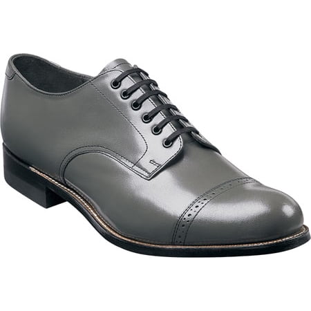 

Original Mens Stacy Adams Biscuit Shoes Steel Gray Soft Leather Madison 00012-10