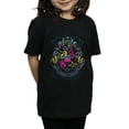 thumbnail image 3 of Harry Potter Girls Neon Hogwarts Crest Cotton T-Shirt, 3 of 5