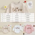 thumbnail image 3 of YDFCWXW Toddler Baby Girl Clothes Long Sleeve Pullover Sweatshirt Romper Winter Outfits (Pink, 6-12 Months), 3 of 9