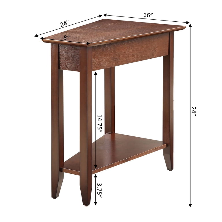 Convenience Concepts American Heritage Wedge End Table, Espresso photo 4