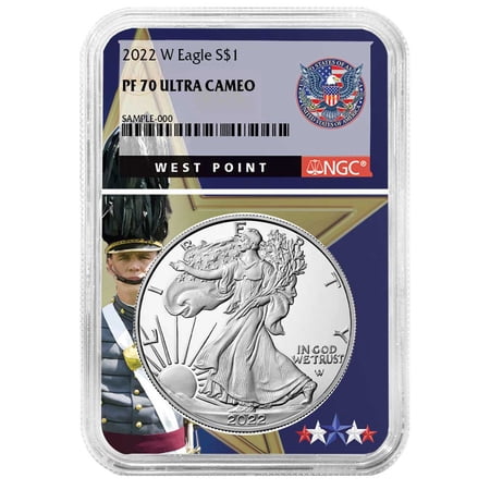 2022-W Proof $1 American Silver Eagle NGC PF70UC West Point Core