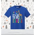 thumbnail image 2 of Shop4Ever It's OK to Be Different Autism Awareness Giraffe Toddler's Cotton T-Shirt 3T Royal Blue, 2 of 6