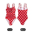 thumbnail image 7 of PPCHVOY Retro One Piece Swimsuit for Women Tummy Control Ruched Slimming Swimsuits with Adjustable Straps Vintage Front Push Up Halter Bathing Suit Modest Full Coverage Swimwear, 7 of 7