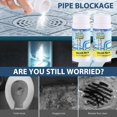 thumbnail image 2 of Sink & drain cleaner powder-quick foaming sink & drain clog remover, powerful pipe unblocking agent, suitable for kitchen, bathroom, toilet, and floor drains, quick cleaning tool, each pack 3.9 ounce, 2 of 4