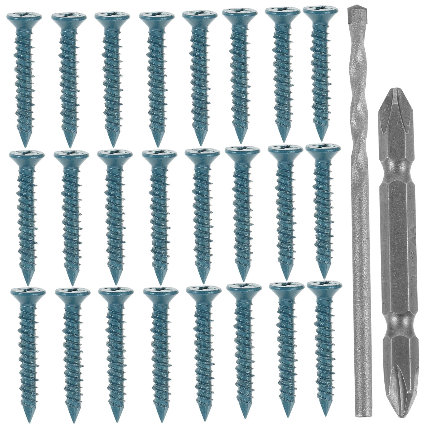HOMEMAXS 1 Set Wall Screws Drill Bit Concrete Wall Anchors Concrete Screws Plaster Board Screws Anchors