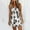 Khaki Womens Summer Dress, variant on Summer Dresses for Women 2022, Beach Dresses Women Spaghetti Sleeveless V Neck Striped Splicing Sling Strap Dress Leopard Printed Summer Casual Mini Dresses