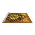 thumbnail image 2 of Ahgly Company Machine Washable Indoor Rectangle Persian Yellow Traditional Area Rugs, 5' x 7', 2 of 4
