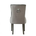 thumbnail image 6 of Posh Living Jose Faux Leather Dining Chair in Dark Gray (Set of 2), 6 of 8
