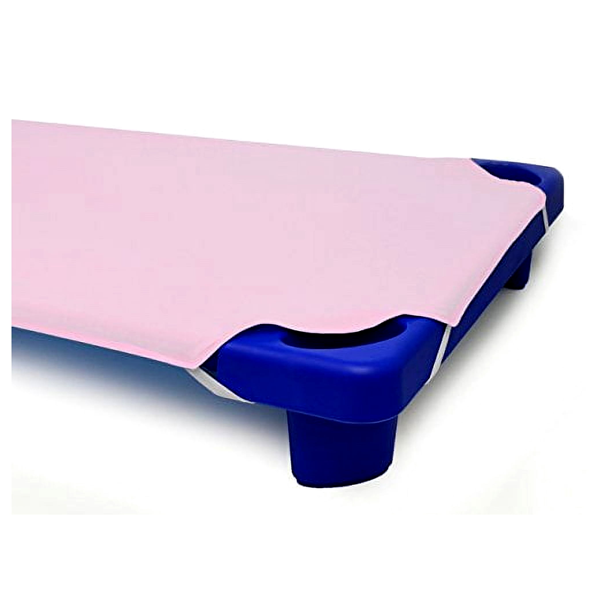 American Baby Company 100% Natural Cotton Percale Cot Sheet for Daycare Standard Size 23" x 51" - Soft & Breathable Cot Sheet for Daycare and Preschool, Pink