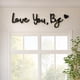 thumbnail image 1 of Letrero de madera con texto «Love You Bye» para decoración del hogar, 1 of 9