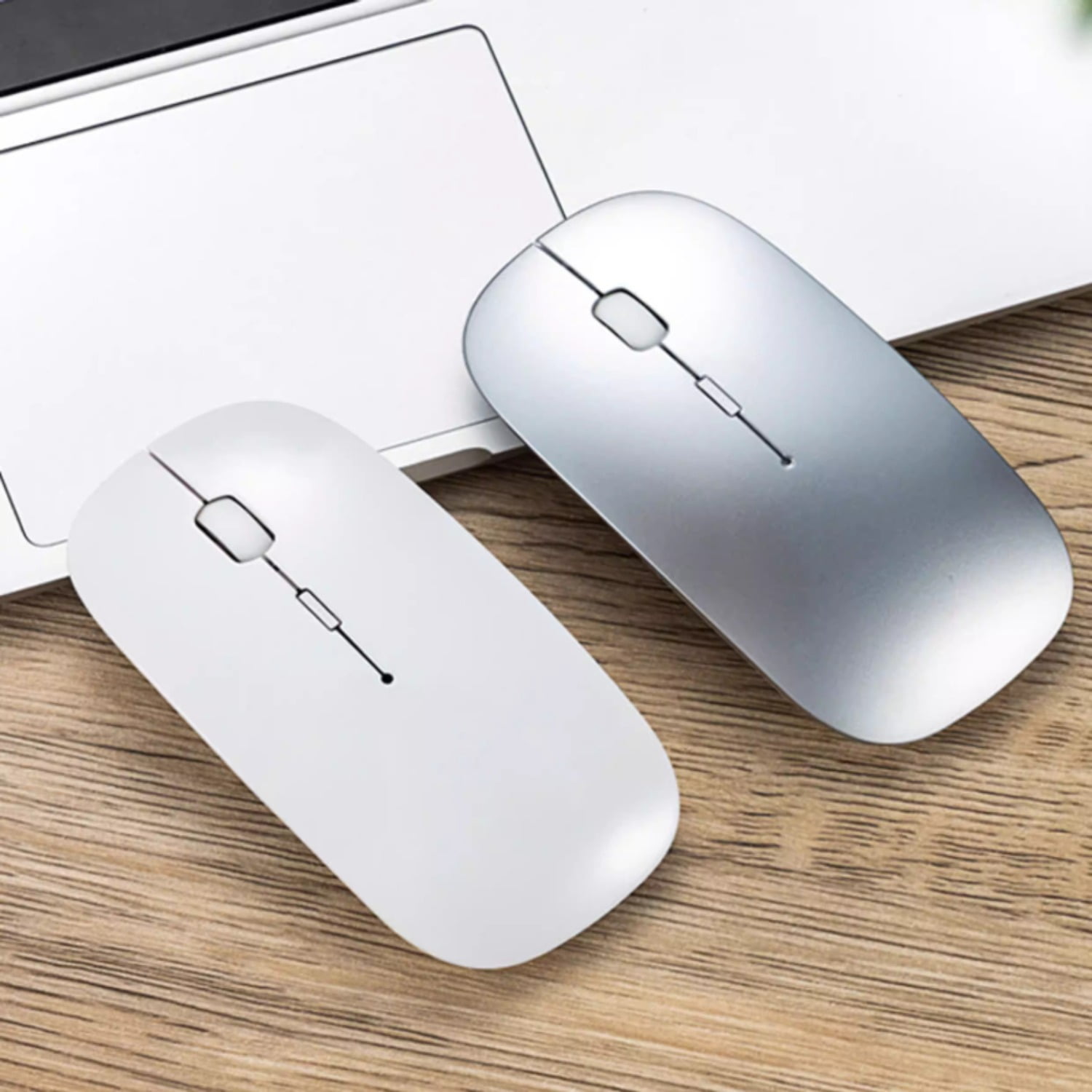 Wireless Bluetooth Silent Mouse for MacBook, Rechargeable Compatible with MacBook Air/Pro M1 M2 M3 Laptop