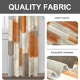 thumbnail image 5 of Orange Grey Curtains for Living Room Multicolor Checkered Curtains 63 Inch Length 2 Panels Set, Abstract Geometry Art Window Curtains Bedroom Drapes Rod Pocket, 5 of 5