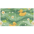 thumbnail image 2 of Ducks Daisy Flower on Green Wave File Folder 3 Ring Binders 1.5 inch Hardcover File Folders with Interior Pockets A4 Size Organizer for School Office Hospital Set of 2, 2 of 8