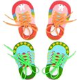 thumbnail image 1 of 4 Uds. Juguete para enhebrar cordones de zapatos, juguetes didácticos para enhebrar cordones, juguetes para niños para aprender a atar cordones, zapatos con cordones para niños peq, 1 of 5