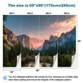 thumbnail image 3 of Peel and Stick Wallpaper Waterproof Tunnel View Sunrise Yosemite National Park CA Wall Mural Decor Self Adhesive and Removable 69in x 98in, 3 of 8