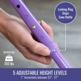 thumbnail image 3 of Bastón HealthSmart plegable, suave y cómodo, color lavanda, 3 of 7