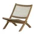 thumbnail image 2 of South Shore Agave Wood and Woven Rope Lounge Chair, in Beige and Natural, 2 of 13