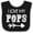 Black and White, variant on Inktastic I Love My Pops with Arrow Boys or Girls Baby Bib