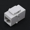 Rj45 Connector Keystone Jack Cat6 Rj45 Extension Coupler (white