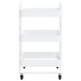 thumbnail image 3 of Carrito de acero VidaXL de 3 niveles, blanco, con amplio espacio de almacenamiento, 3 of 7