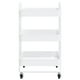 thumbnail image 3 of Carrito de acero VidaXL de 3 niveles, blanco, con amplio espacio de almacenamiento, 3 of 7