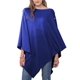 thumbnail image 1 of Poncho Coat Miss Shorthair con forma de chal, azul, 100 cm de largo, 1 of 7