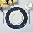 thumbnail image 5 of Planetary Night Round Placemats Washable Placemats Non-Slip Heat-Resistant Table Place Mats for Dining Kitchen Holiday Party Table 15.4"-6PCS Home Decor, 5 of 7