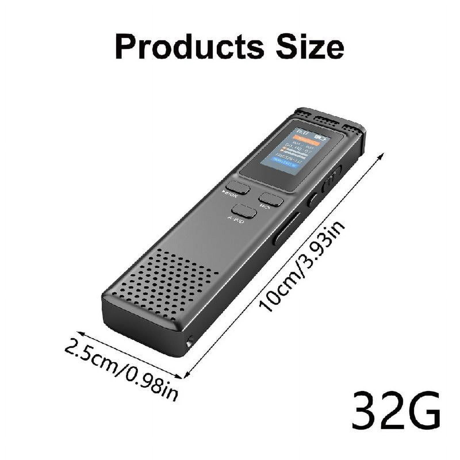 Professional 8/32/64GB Digital Voice Recorders for Clear Lecture and Meeting Recordings with Password Security
