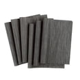 thumbnail image 1 of Alfombrillas de PVC extraíbles antideslizantes resistentes al calor Manteles individuales tejidos Gris oscuro 6 piezas, 1 of 8