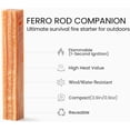 thumbnail image 3 of High-resin wood fire starter, 2-pack, waterproof natural tinder, compatible with flint, ideal equipment for hiking, camping, wilderness survival, and emergency supplies., 3 of 6