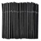 thumbnail image 1 of 500/200/100pcs Flexible Bendy Black Drinking Straws Plastic Disposable Straws, 1 of 4