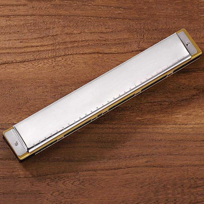 CEORPER Harmonica for Key of Polyphonic C 28 Hole with for Case for Professional Player