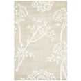 thumbnail image 2 of SAFAVIEH Bella Kiro Floral Flowers Wool Area Rug, Sand/Ivory, 4' x 6', 2 of 7