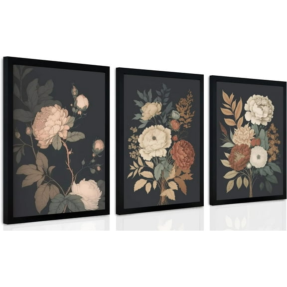 Hieng Pink Abstract Canvas Wall Art Pink And Gold Paintings Wall Decor 3 Piece Minimalist Modern Marble Pictures Wall Decor for Bedroom Bathroom Living Room Office (Only canvas)